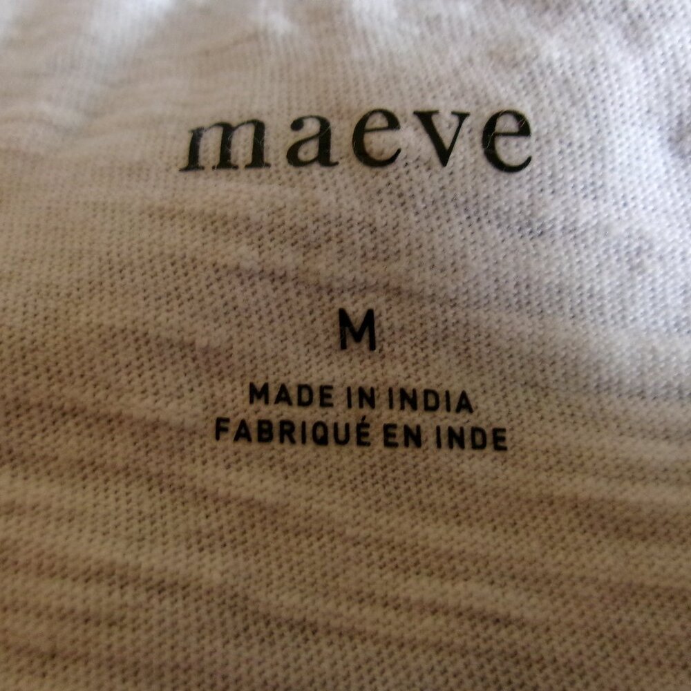 Anthropologie Maeve Caitlin boxy crop beach scene tee top, tagged m but fits xl - Picture 3 of 4